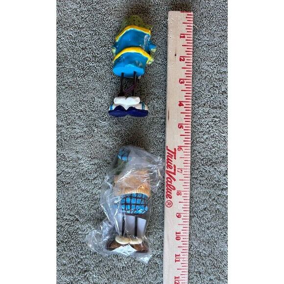 4 Russ Berrie Teenie Countrykins 2 Golfkins 2 Coachkin Frog Collectibles New - Picture 2 of 8